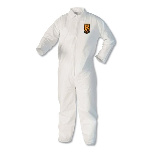 Kleenguard Coveralls, L, White KCC 44303